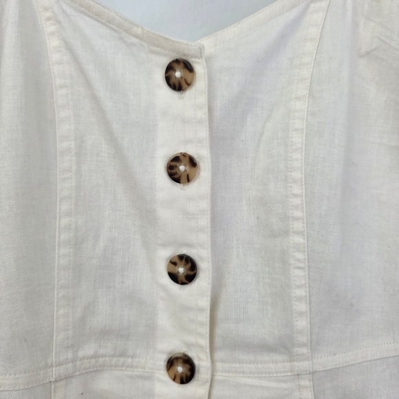 Madewell Linen-Cotton Puff-Sleeve Mini Dress - Picture 9 of 13